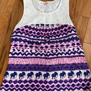 Skies Are Blue Elephant Tank